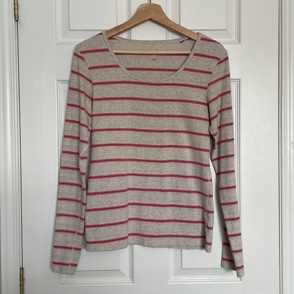 Company by Ellen Tracy long sleeve striped top